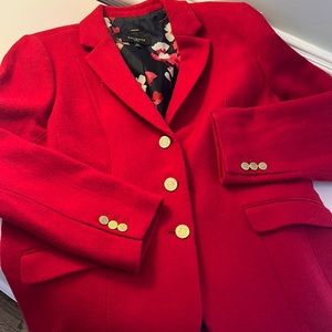 14P Talbots Red Wool Blazer
